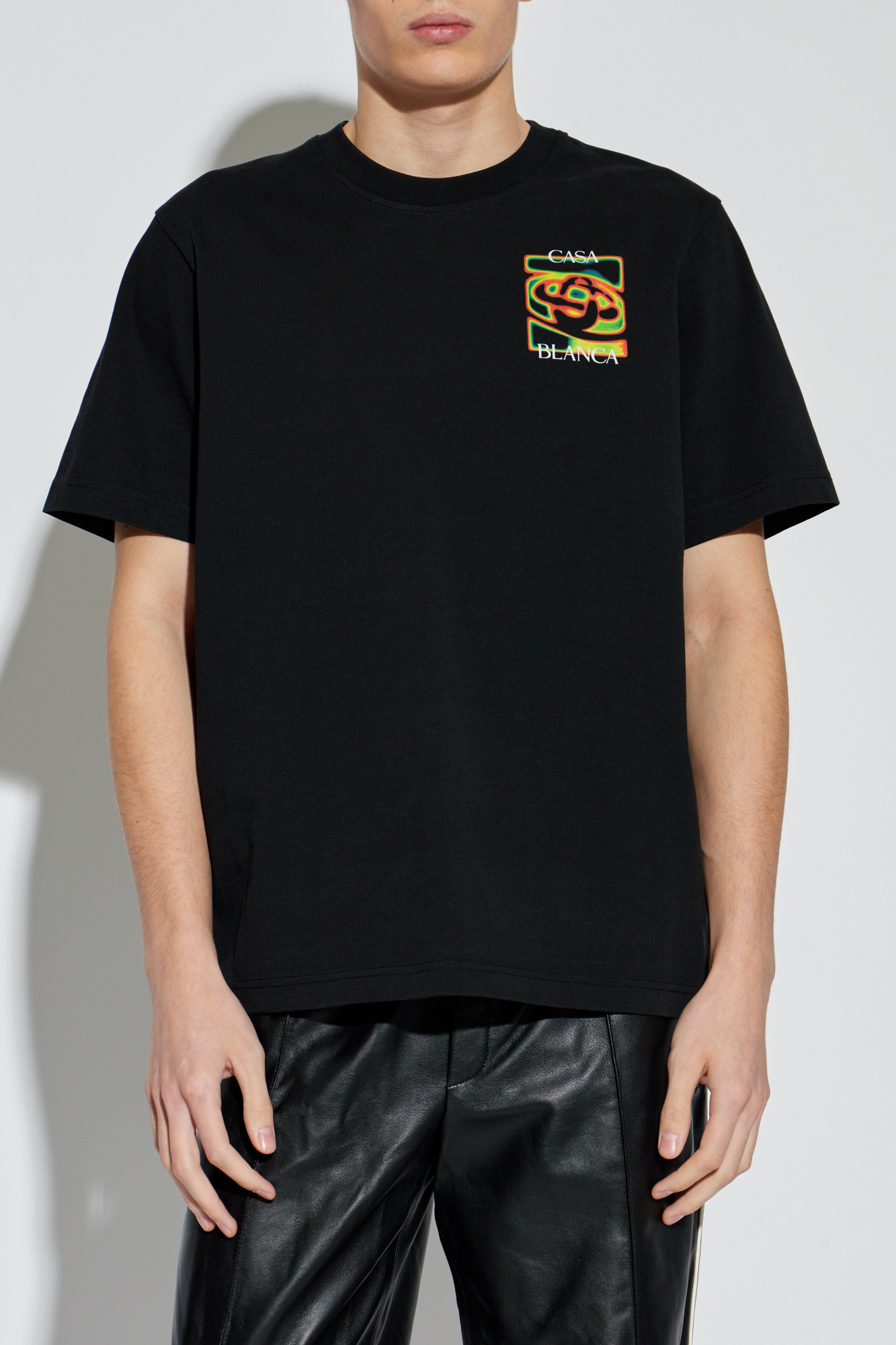 Black T-shirt with logo Casablanca - Vitkac GB